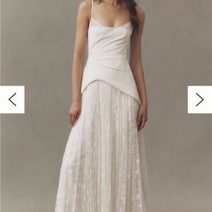 AMUR Leighton White Lace Wedding Dress